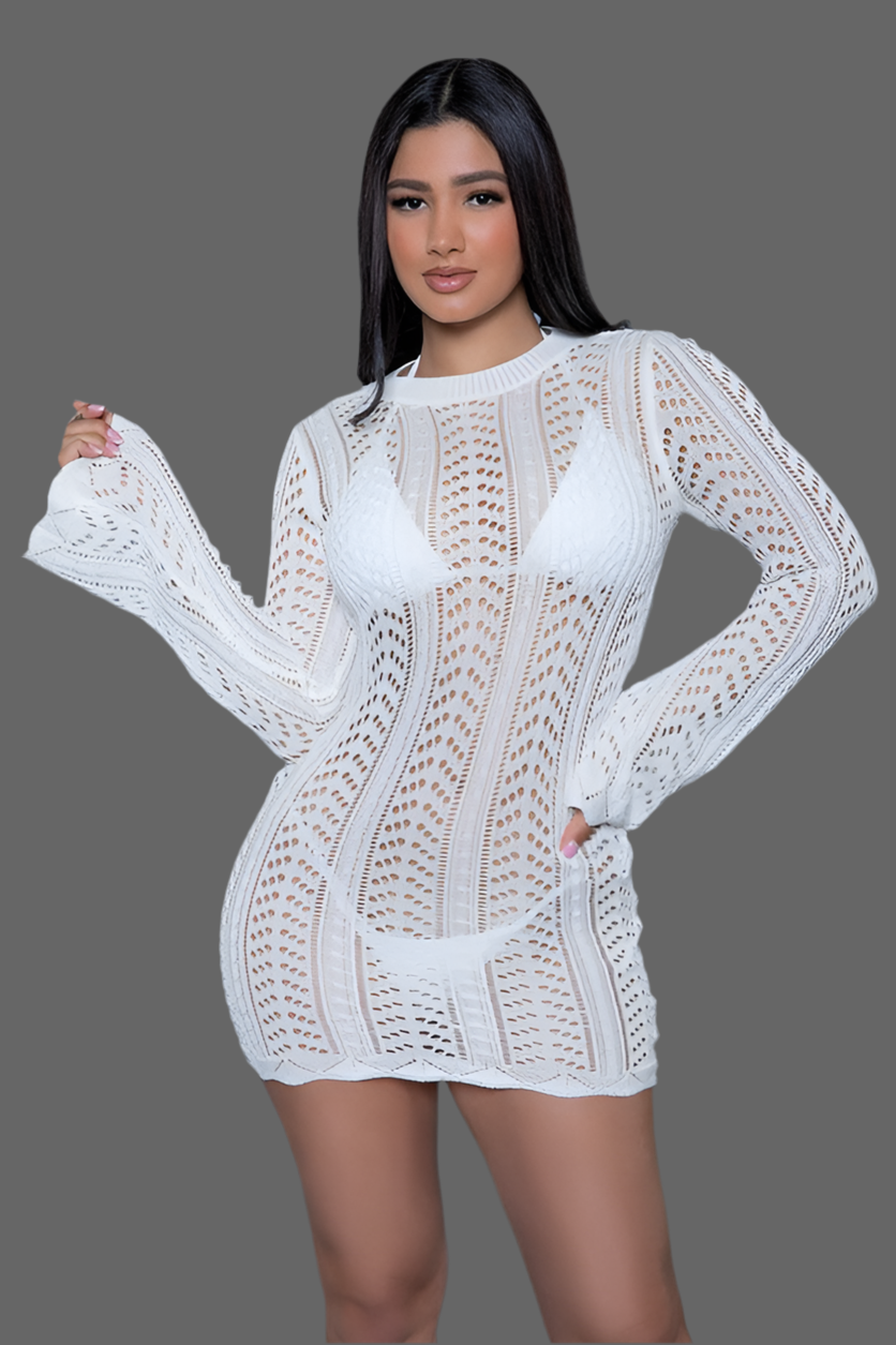 Kinsley Crochet Mini Dress